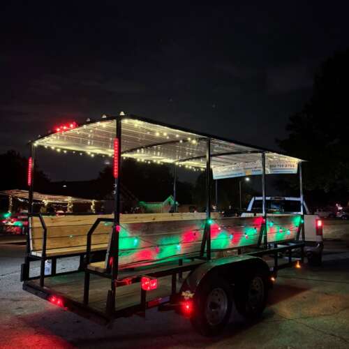 hayride trailer in houston texas, for christmas and holiday events